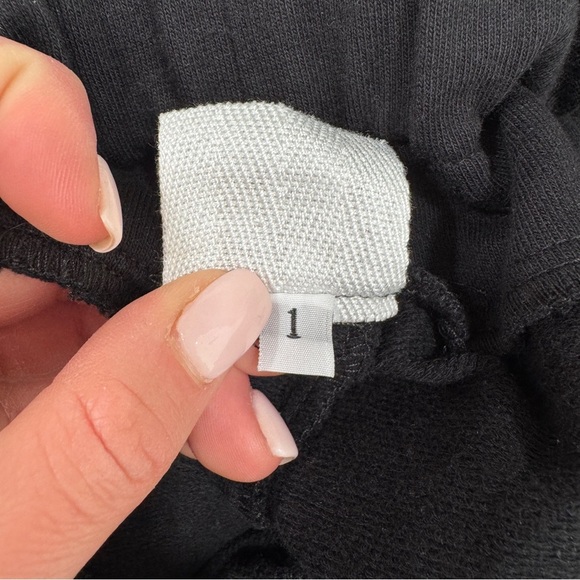 Planet by Lauren G French Terry Luxury Sweatpants Black - Picture 14 of 16